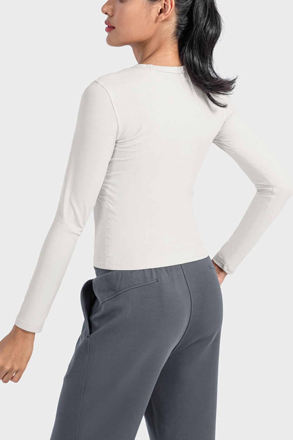 Millennia Round Neck Long Sleeve Sports Top