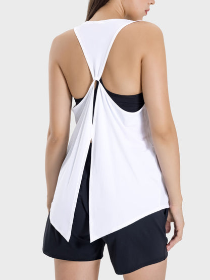 Millennia Round Neck Wide Strap Active Tank