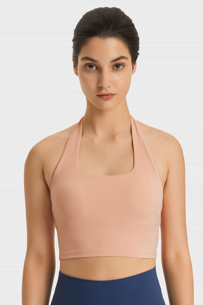 Millennia Breathable Halter Neck Sports Bra