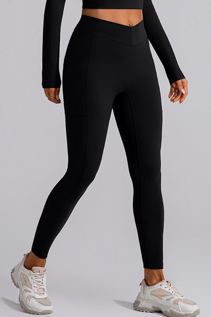 High Waist Active Leggings with Pockets