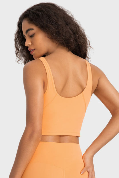 Millennia Deep V-Neck Crop Sports Bra