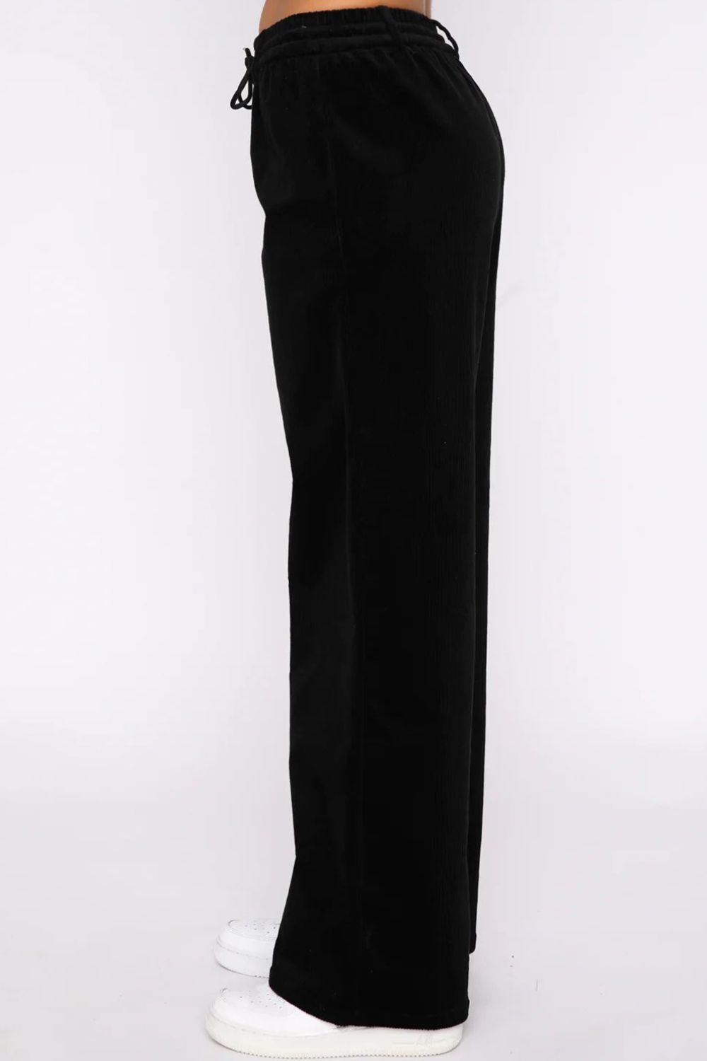 Drawstring Waist Wide Leg Active Pants