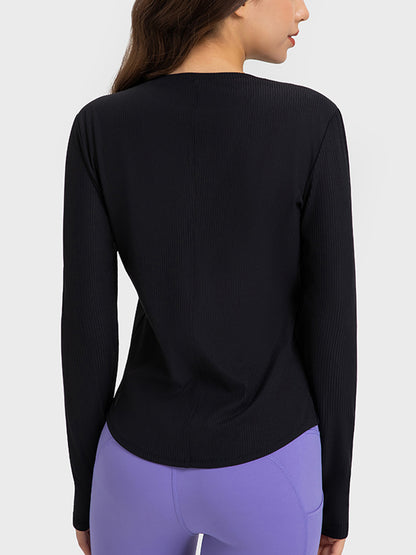 Millennia Round Neck Long Sleeve Sport Top