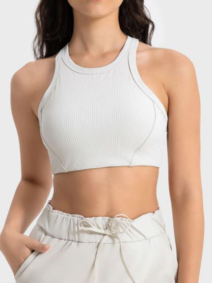 Millennia Wide Strap Cropped Sport Tank